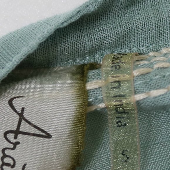 Aratta Silent Journey Mint Buttoned Tunic Top - Picture 10 of 13